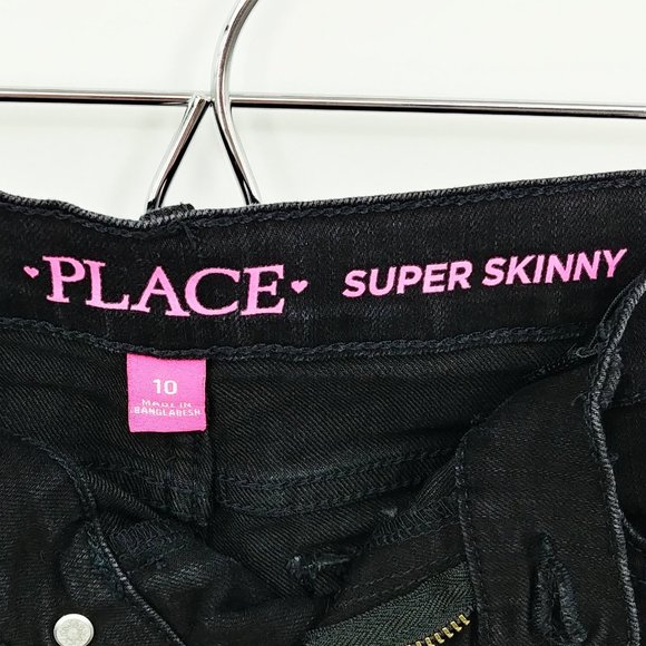 Children's Place Super Skinny Black Jeans - Picture 3 of 5